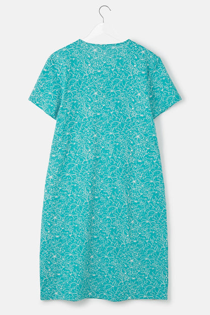 Lena Dress - Soft Teal Floral - Lighthouse