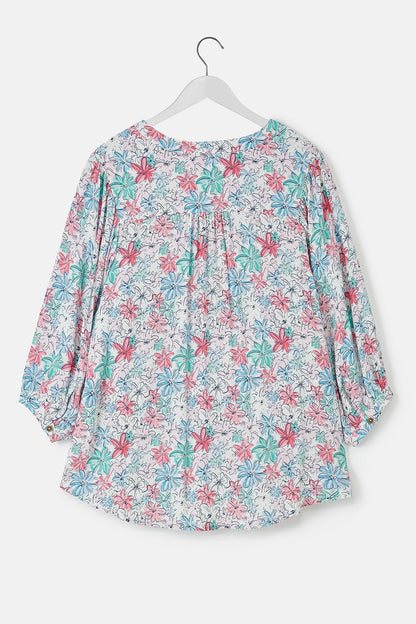 Lola Blouse - Pastel Floral - Lighthouse