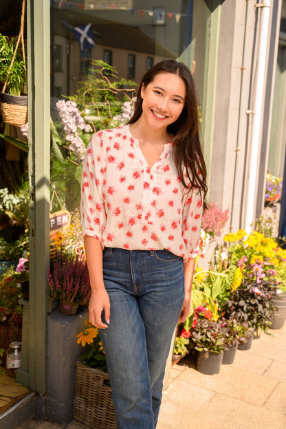 Lola Blouse - Soft Pink Floral - Lighthouse