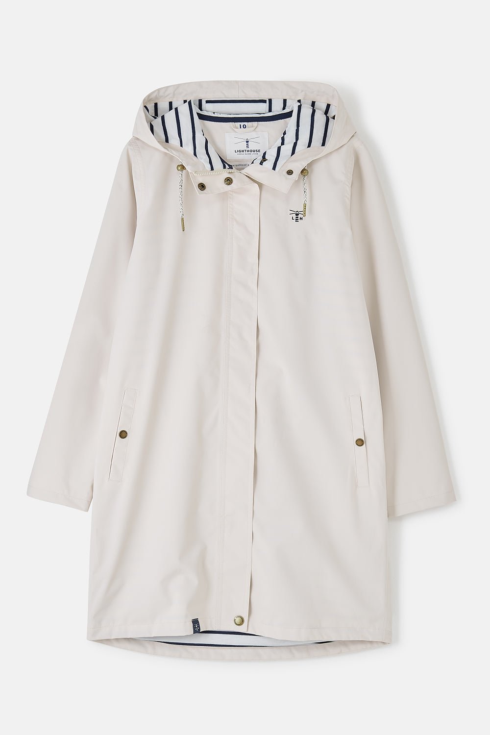 Long Beachcomber Jacket - Cream - Lighthouse