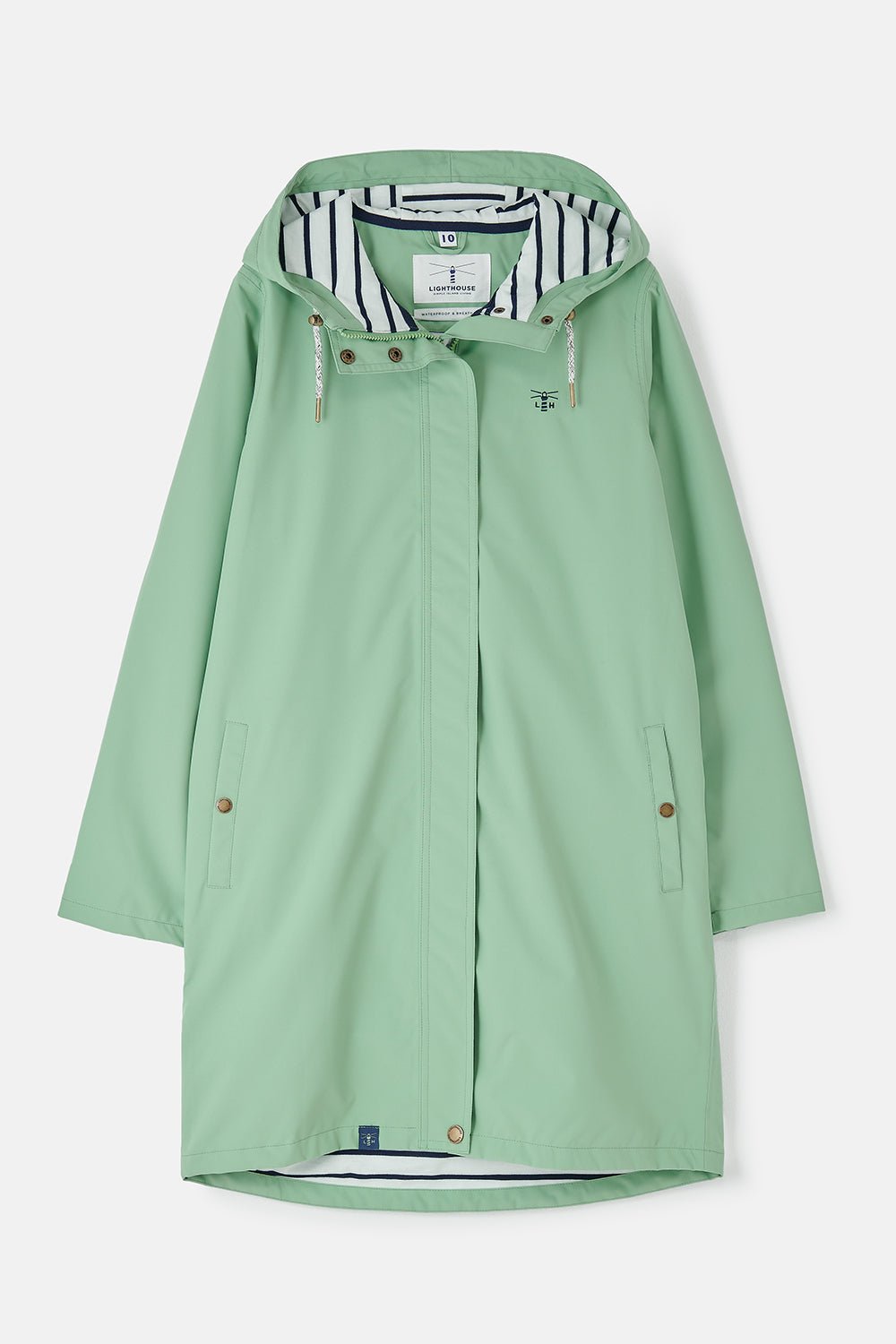 Long Beachcomber Jacket - Soft Sage - Lighthouse