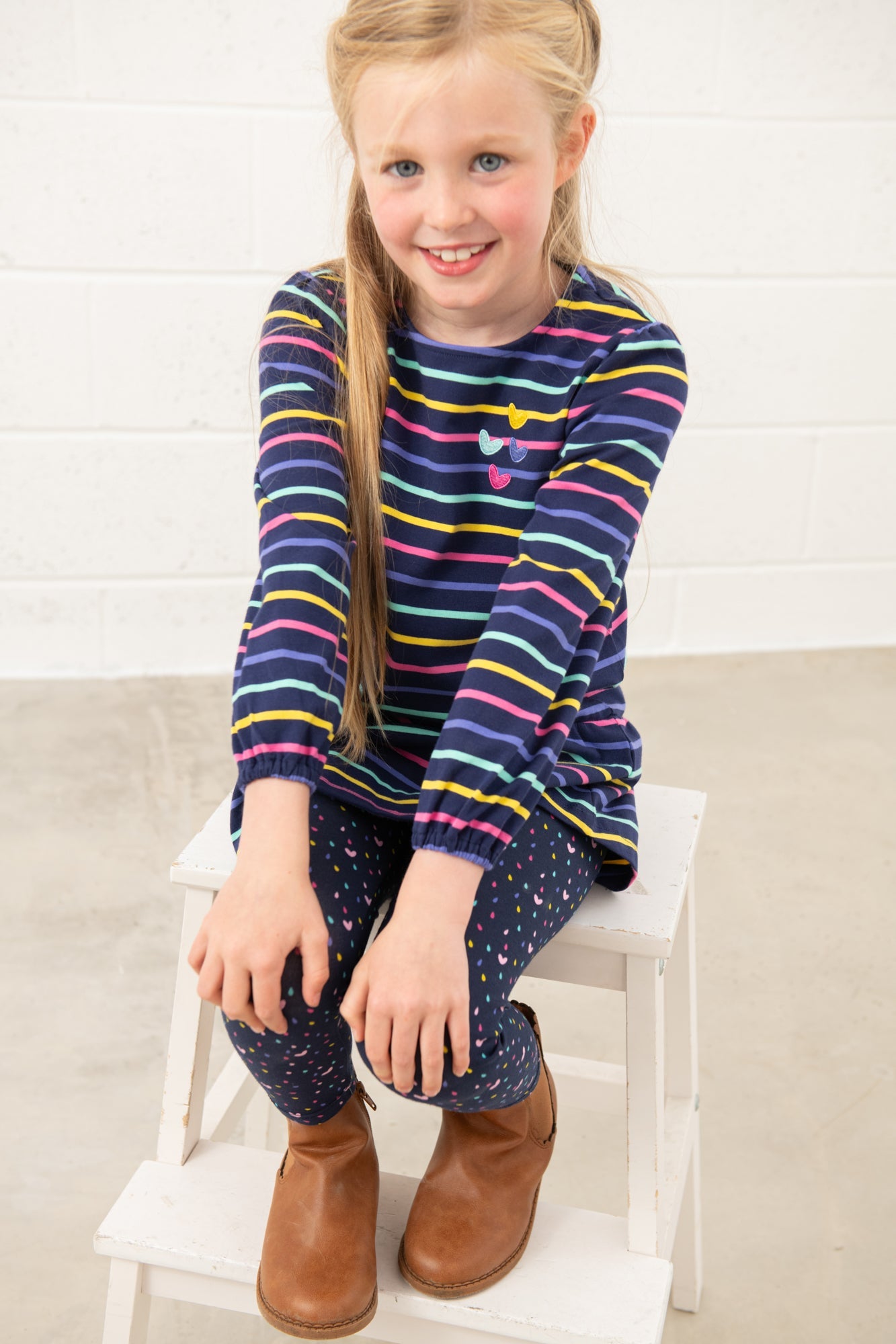 Lottie Tunic - Navy Stripes - Lighthouse