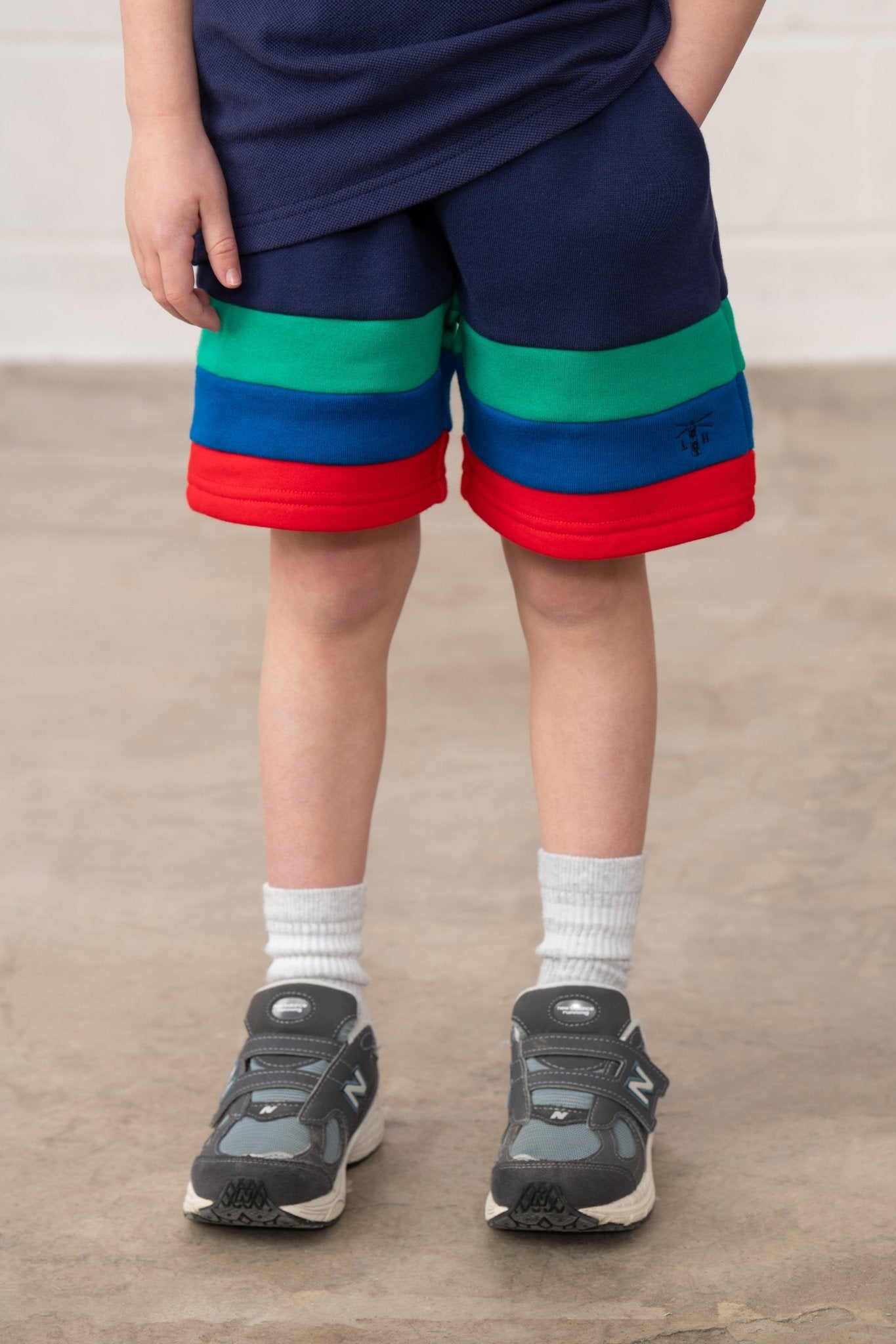 Louie Shorts - Navy Green Blue Red - Lighthouse