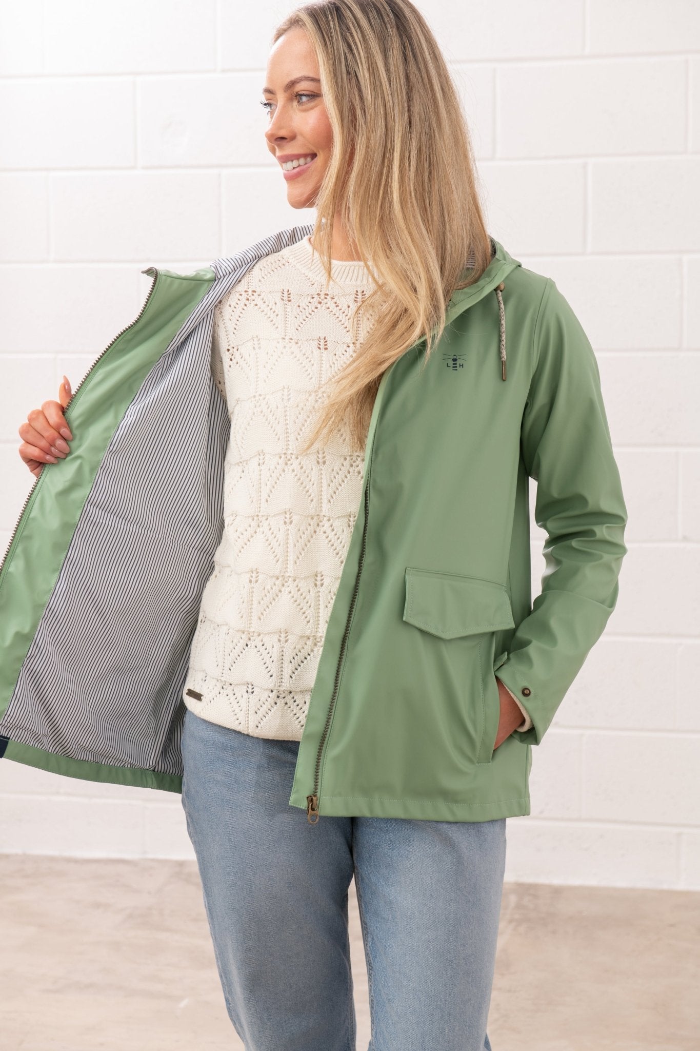 Lucy Jacket - Soft Sage - Lighthouse