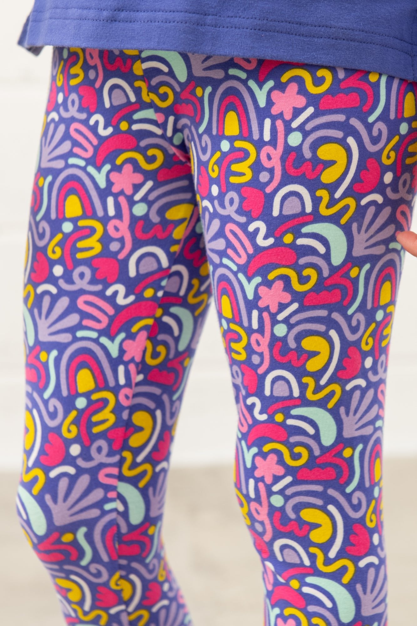 Mollie Leggings - Abstract Print - Lighthouse