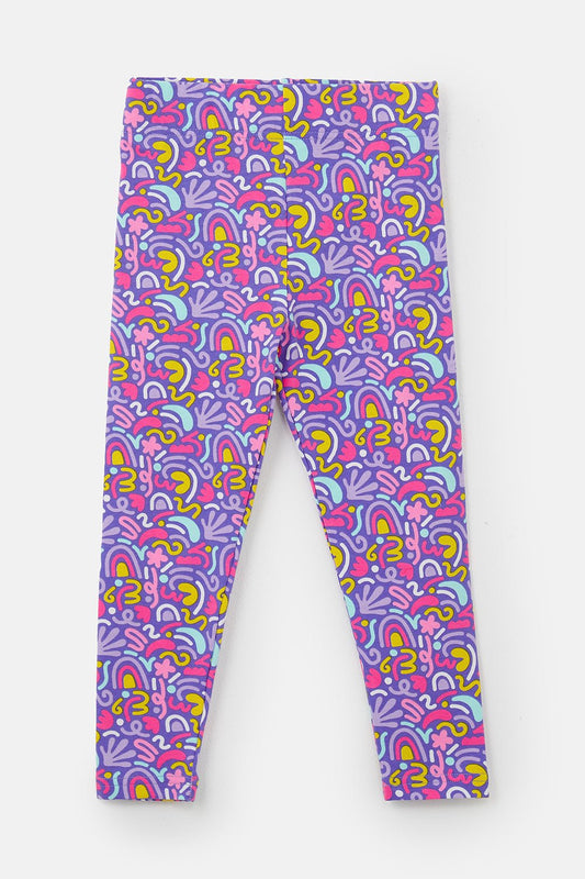 Mollie Leggings - Abstract Print - Lighthouse