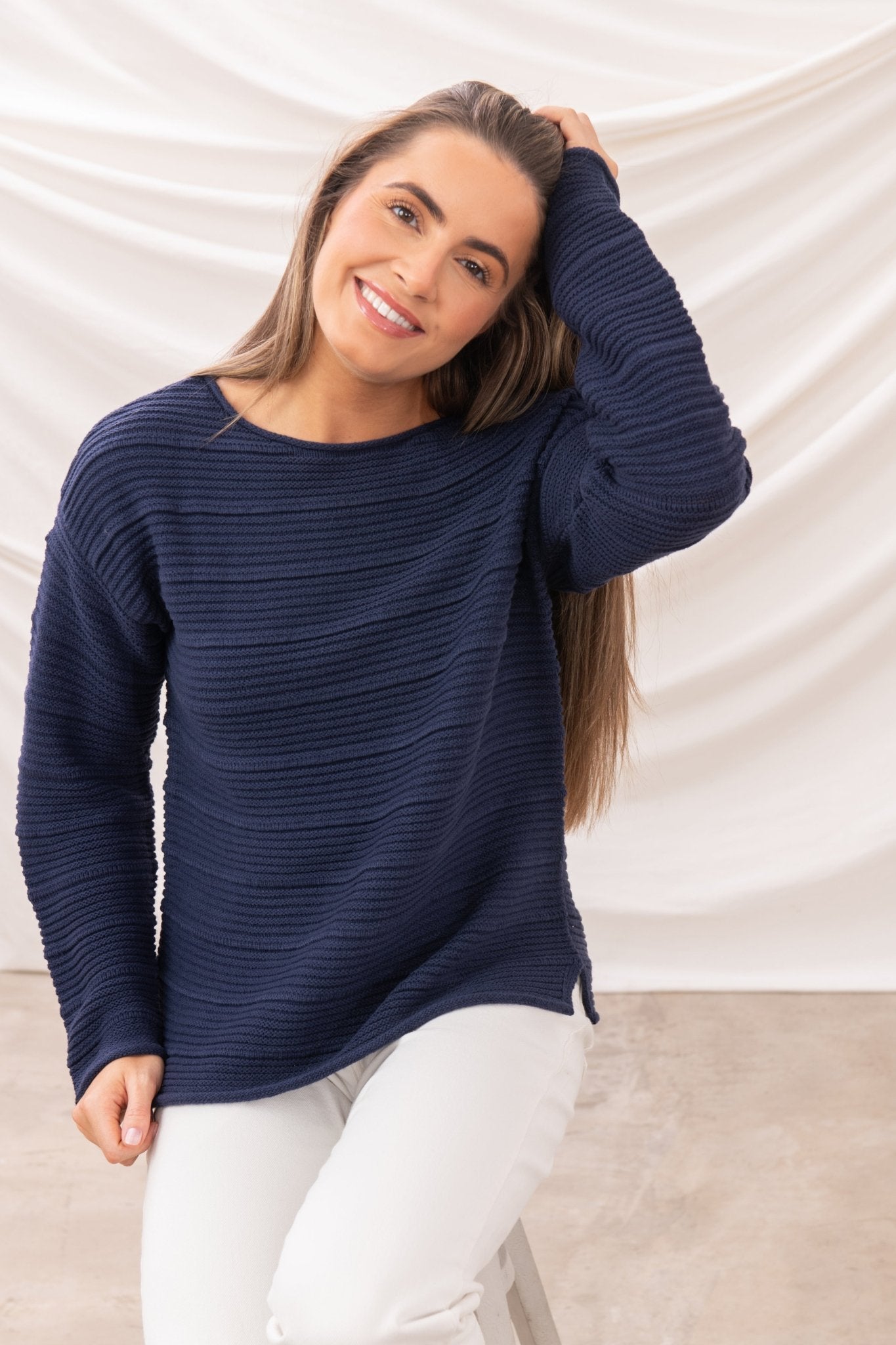 Pearl Jumper - Navy - Lighthouse