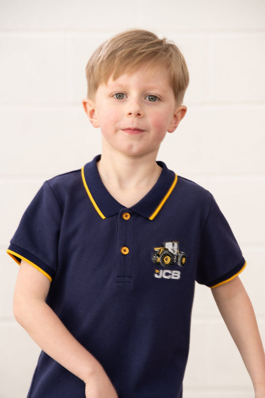 Pier Short Sleeve Polo Shirt - JCB - Lighthouse