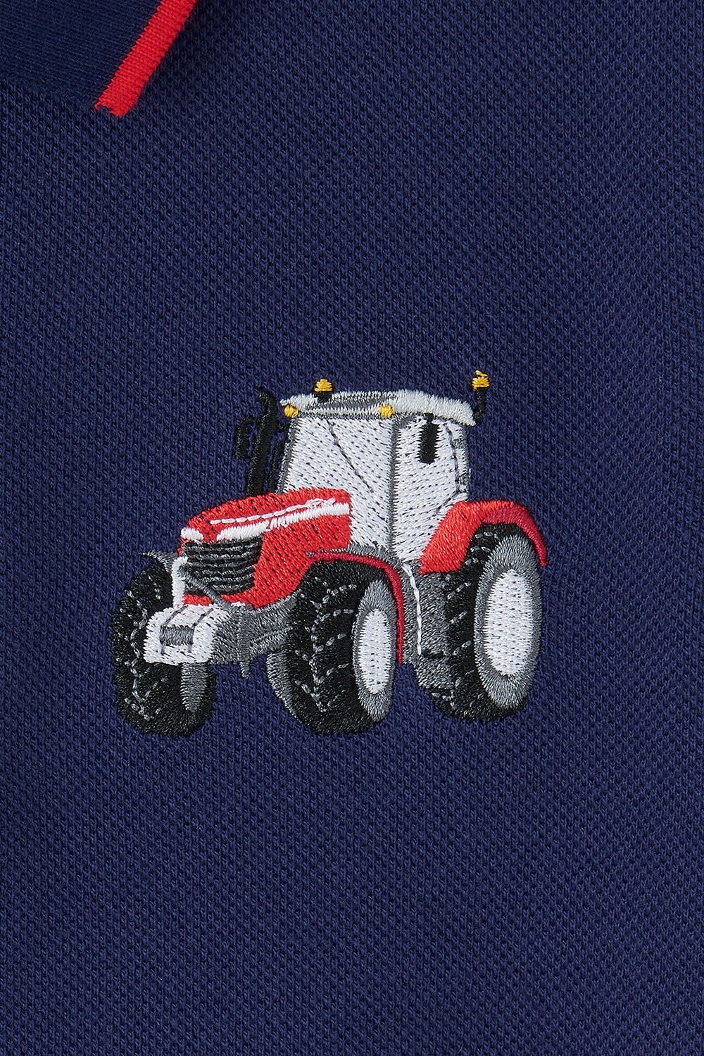 Pier Short Sleeve Polo Shirt - Red Tractor - Lighthouse