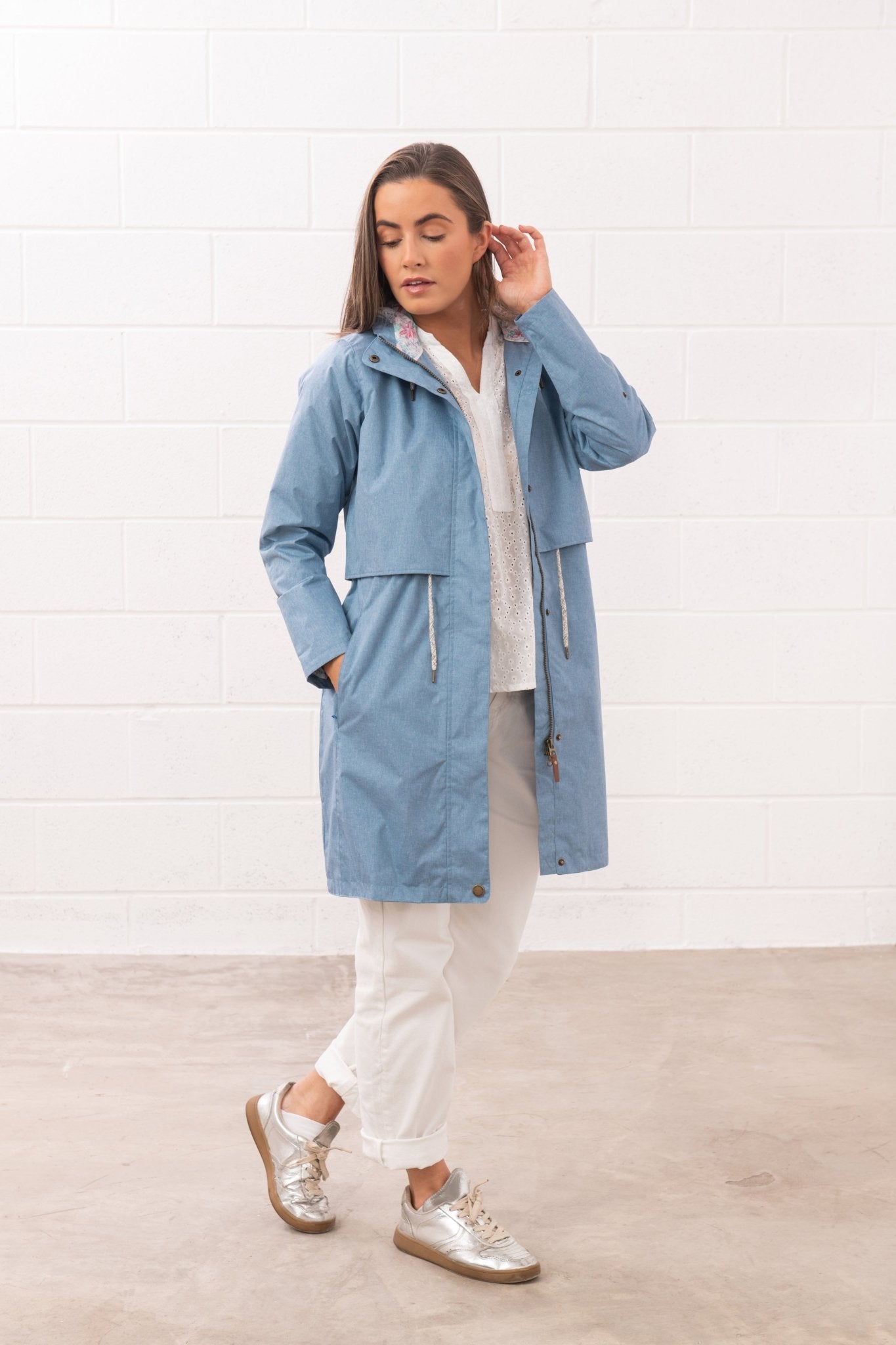 Pippa Coat - Soft Denim - Lighthouse