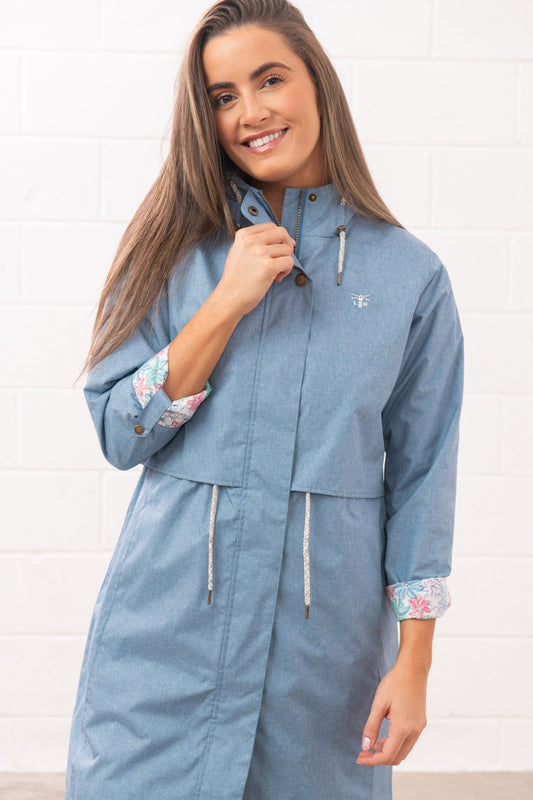 Pippa Coat - Soft Denim - Lighthouse