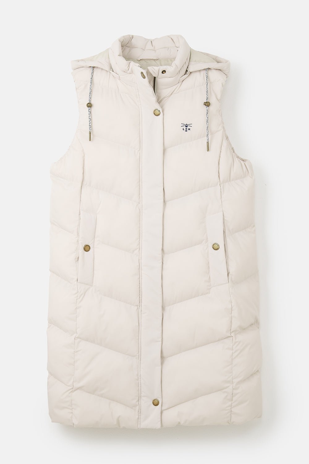 Savannah Long Gilet - Irish Cream - Lighthouse