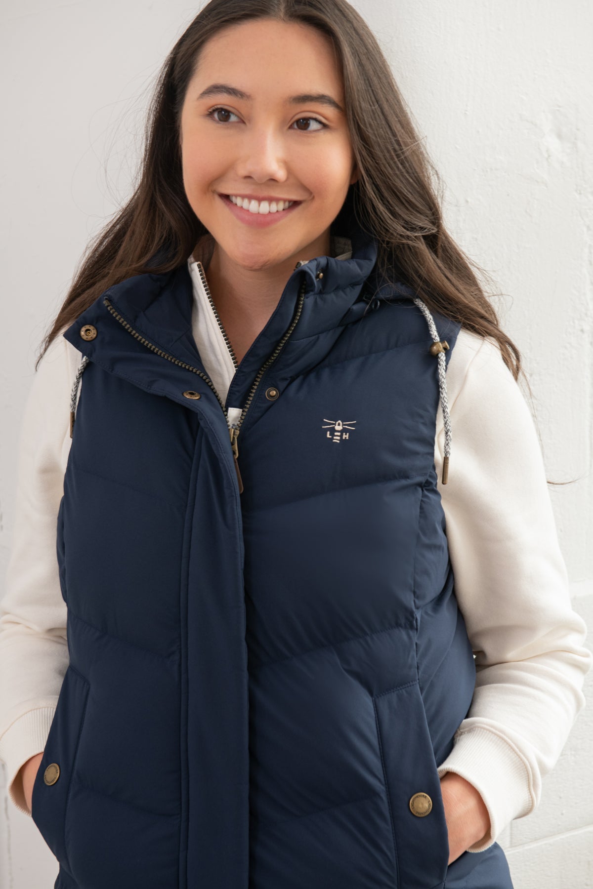 Savannah Long Gilet - Navy - Lighthouse