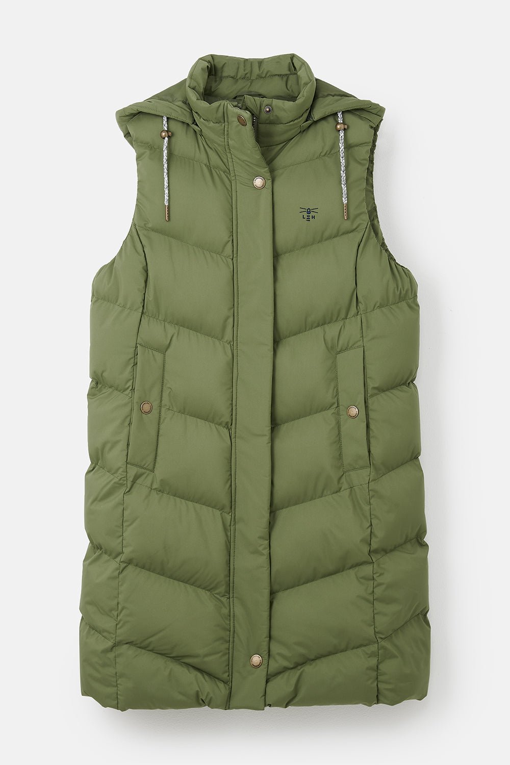 Savannah Long Gilet - Olive - Lighthouse