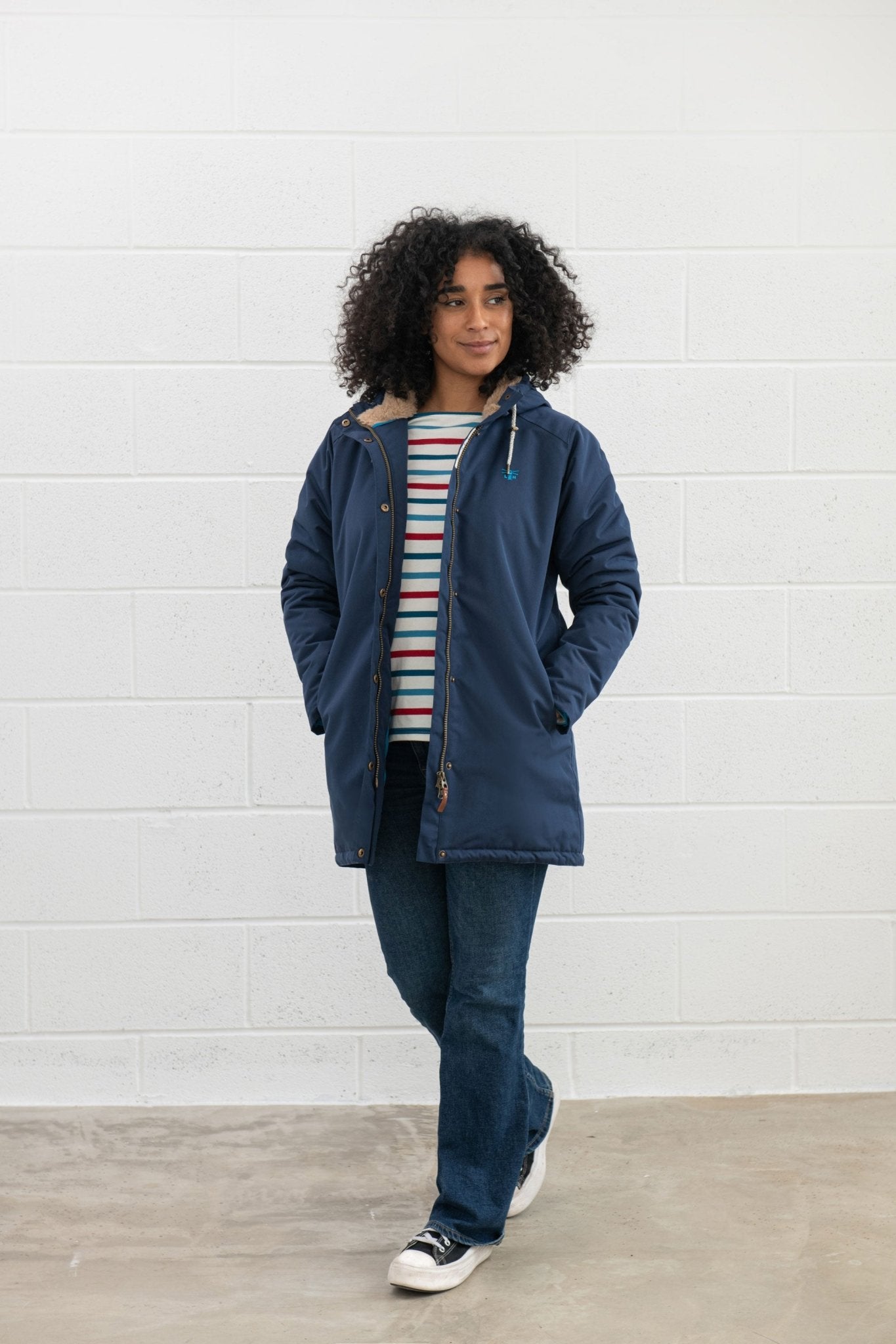 Scarlet Coat - Navy - Lighthouse