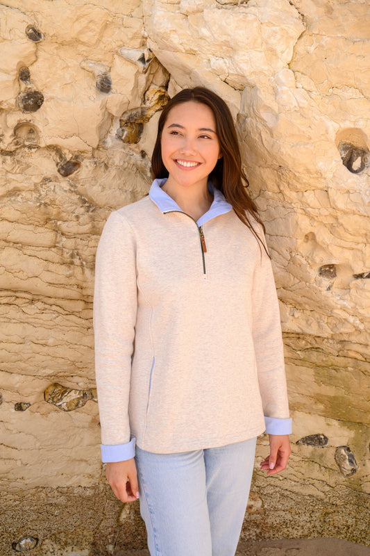 Shore Sweatshirt - Oatmeal - Lighthouse