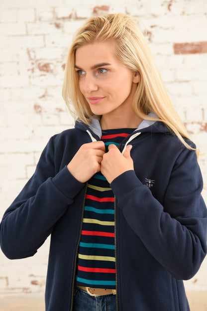 Strand Hooded Top - Navy - Lighthouse