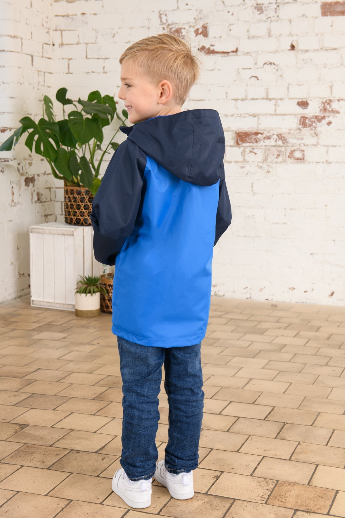 Boys fleece lined waterproof on sale jacket