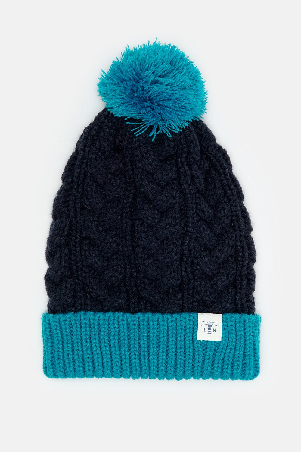 Navy bobble store hat womens