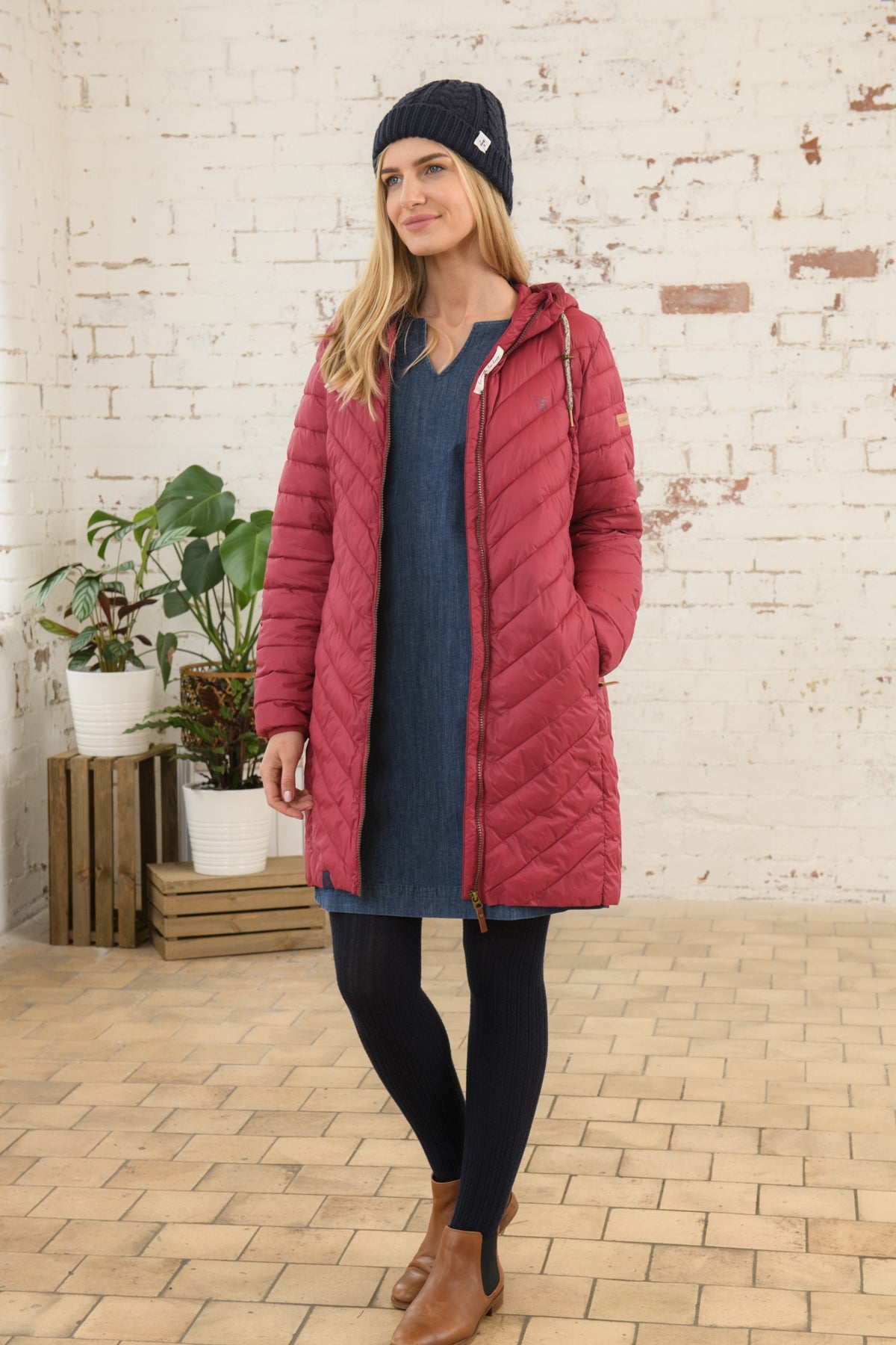 Laurel Coat - Redcurrant-Lighthouse