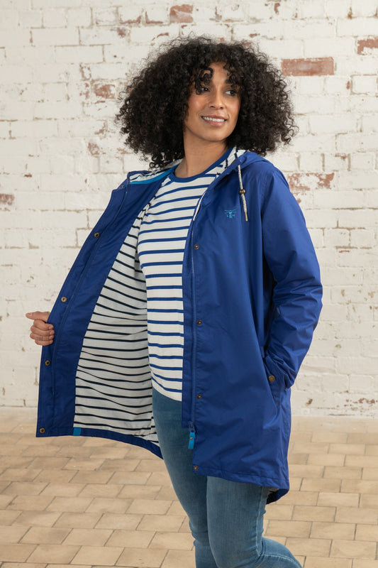 Long Beachcomber Jacket - Indigo-Lighthouse